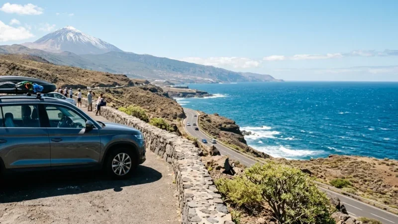 7 istekohta pereautorent Tenerife lõunalennujaamas